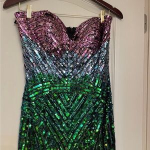 Sherri Hill mini sequin dress